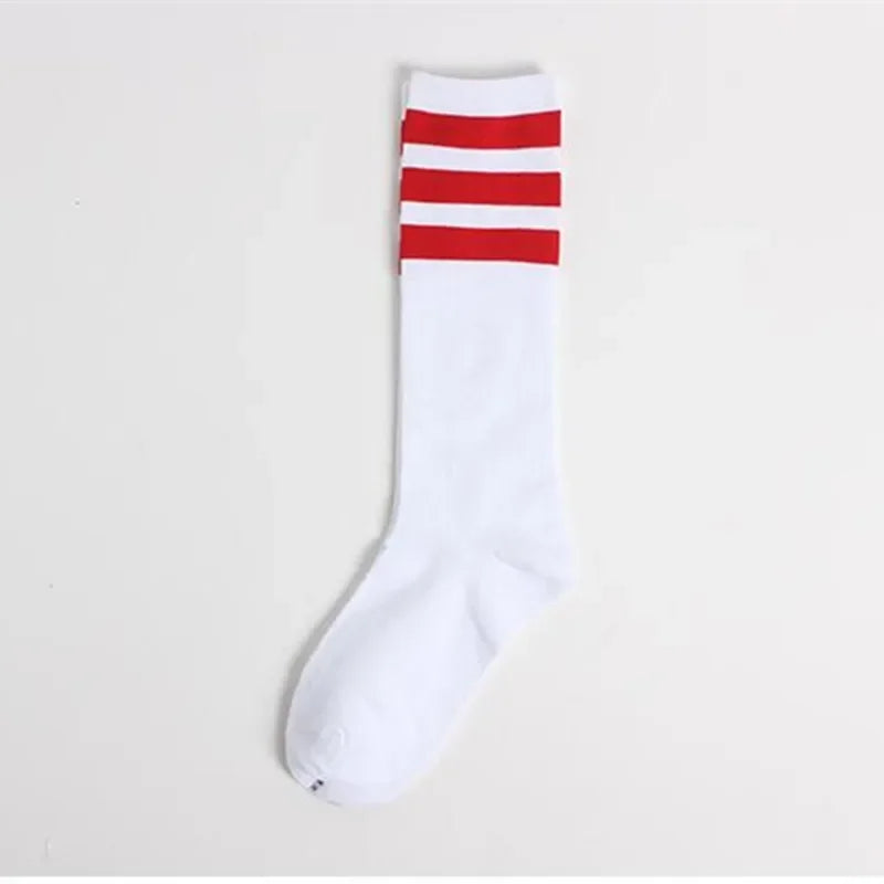 New Men/Women 3 Three Stripes Cotton Socks Retro Old School  Hiphop Skate Long Short  Meias  Harajuku White Black Winter Cool