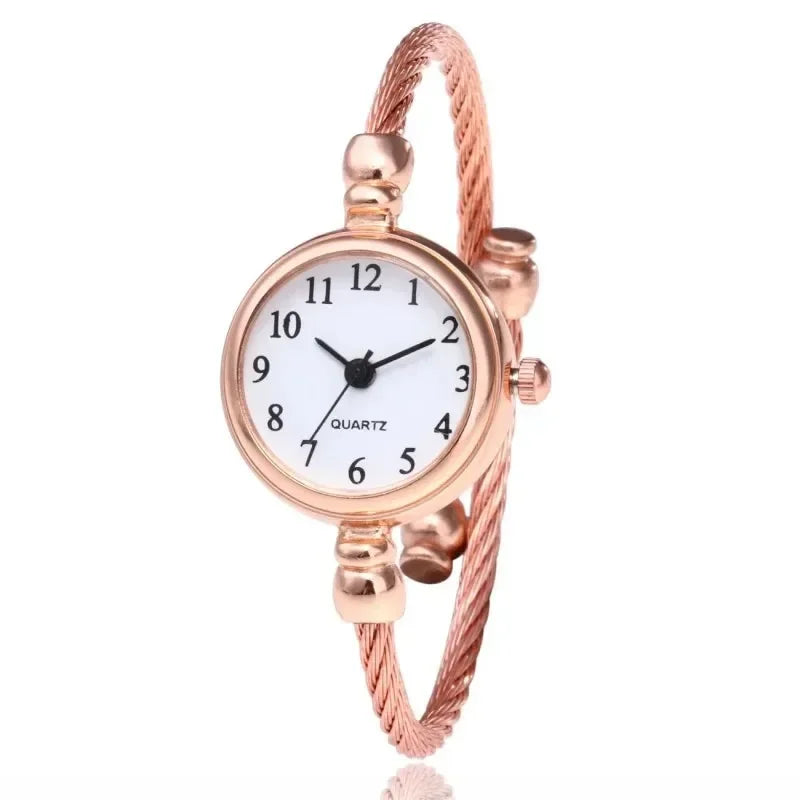 Women Bracelet Watch Small Gold Bangle Women Watches Stainless Steel Retro Ladies Quartz Wristwatch Clock Dress Watch Relógio