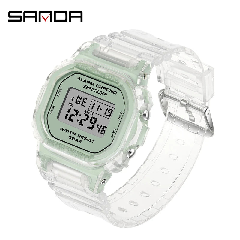 SANDA G Style Digital Watch Men Waterproof  Ms Watch Sport Men Watches Boy Girl Electronic relogio masculino Relógio mulher