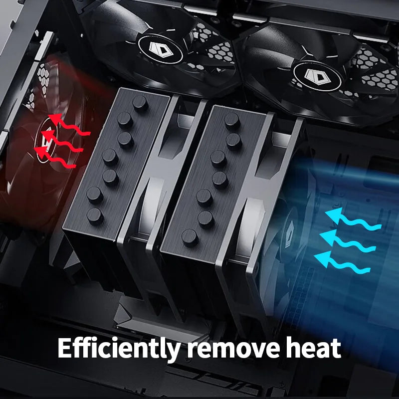 ID-COOLING XF-120-K Simplicity Efficiency PC Gamer Computer Case Fan 12V 4Pin PWM Adjust Speed Serializable Cooling Ventilador