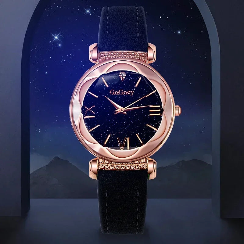 Women Watches Watch for Women Ladies Starry Sky Quartz Wristwatch  Montre Femme Reloj Mujer Horloges Vrouwen Relógio Clocks